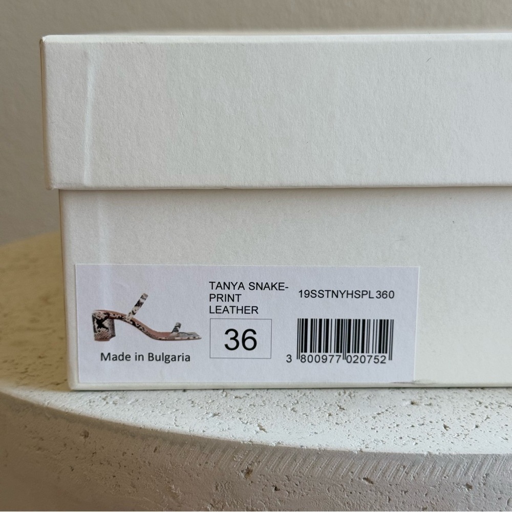 BY FAR Tanya sandals in snakeskin embossed, size 36 - Picture 9 of 9